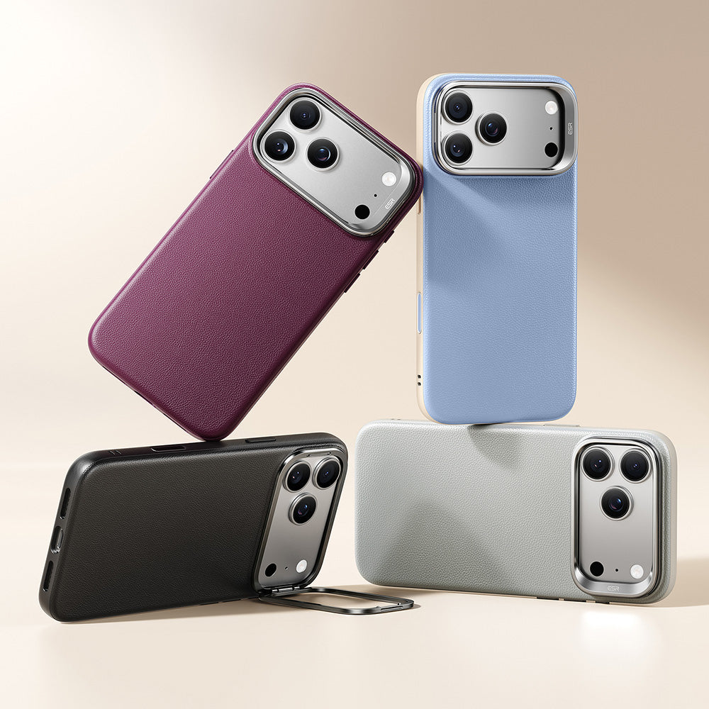 MagSafe-kuori Apple iPhone 18 Pro / 17 Pro:lle, ESR, Atelier jalustalla, Musta