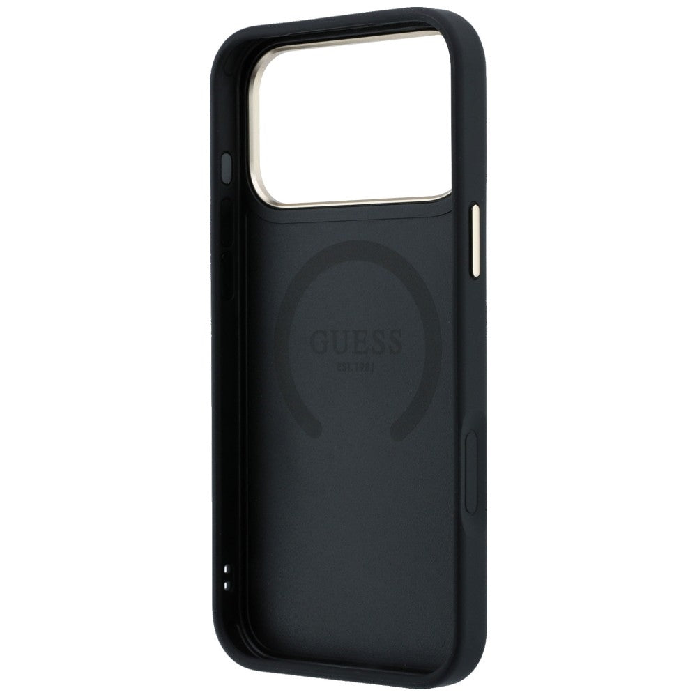 MagSafe-kuori Apple iPhone 18 Pro / 17 Pro:lle, Guess, Peony 4G Pieni Logo, Musta