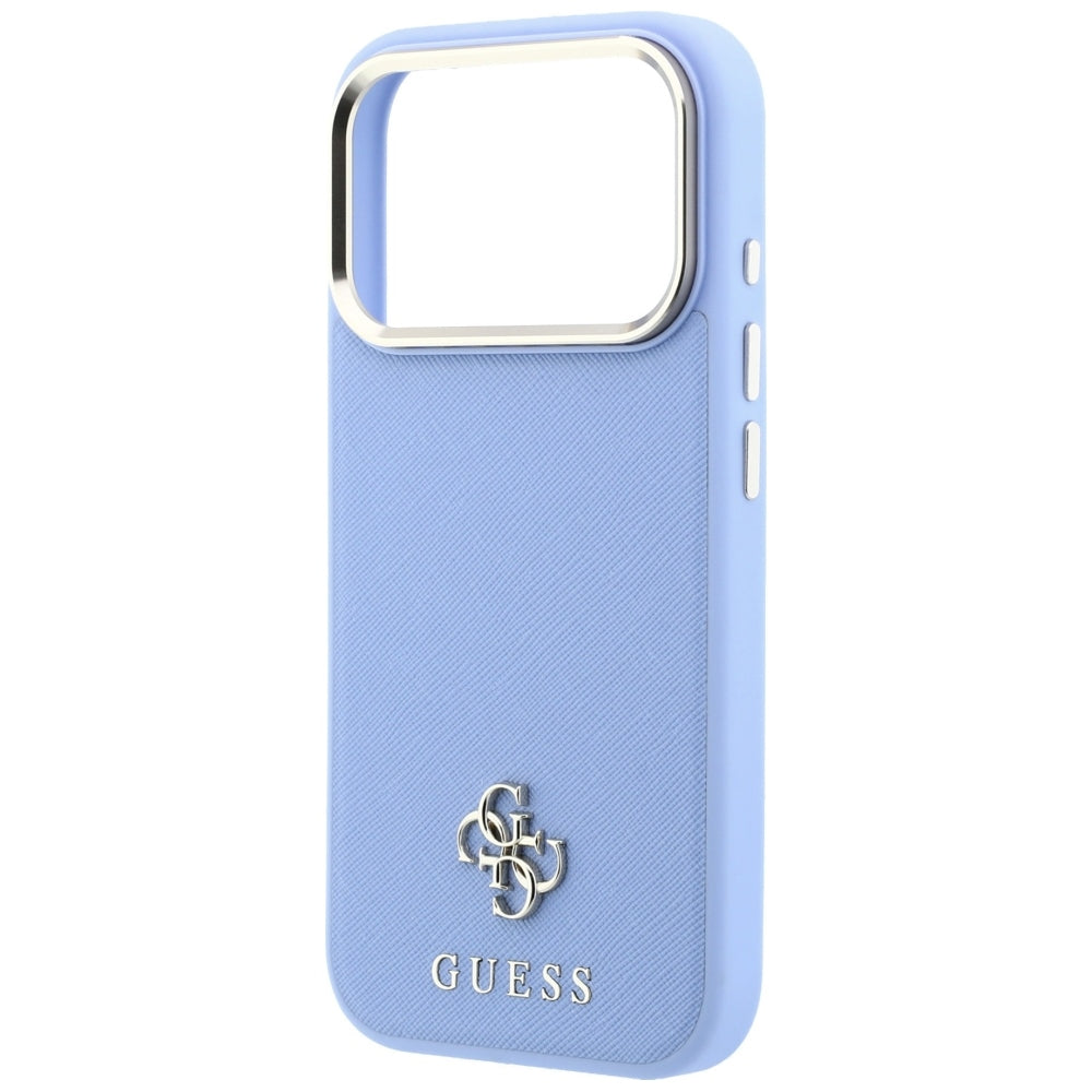 MagSafe-kuori Apple iPhone 18 Pro / 17 Pro:lle, Guess, Saffiano Small 4G Classic, Bleu