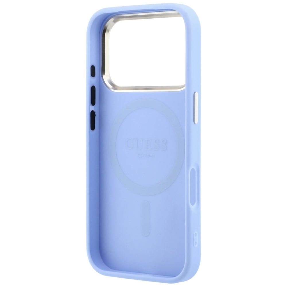 MagSafe-kuori Apple iPhone 18 Pro / 17 Pro:lle, Guess, Saffiano Small 4G Classic, Bleu