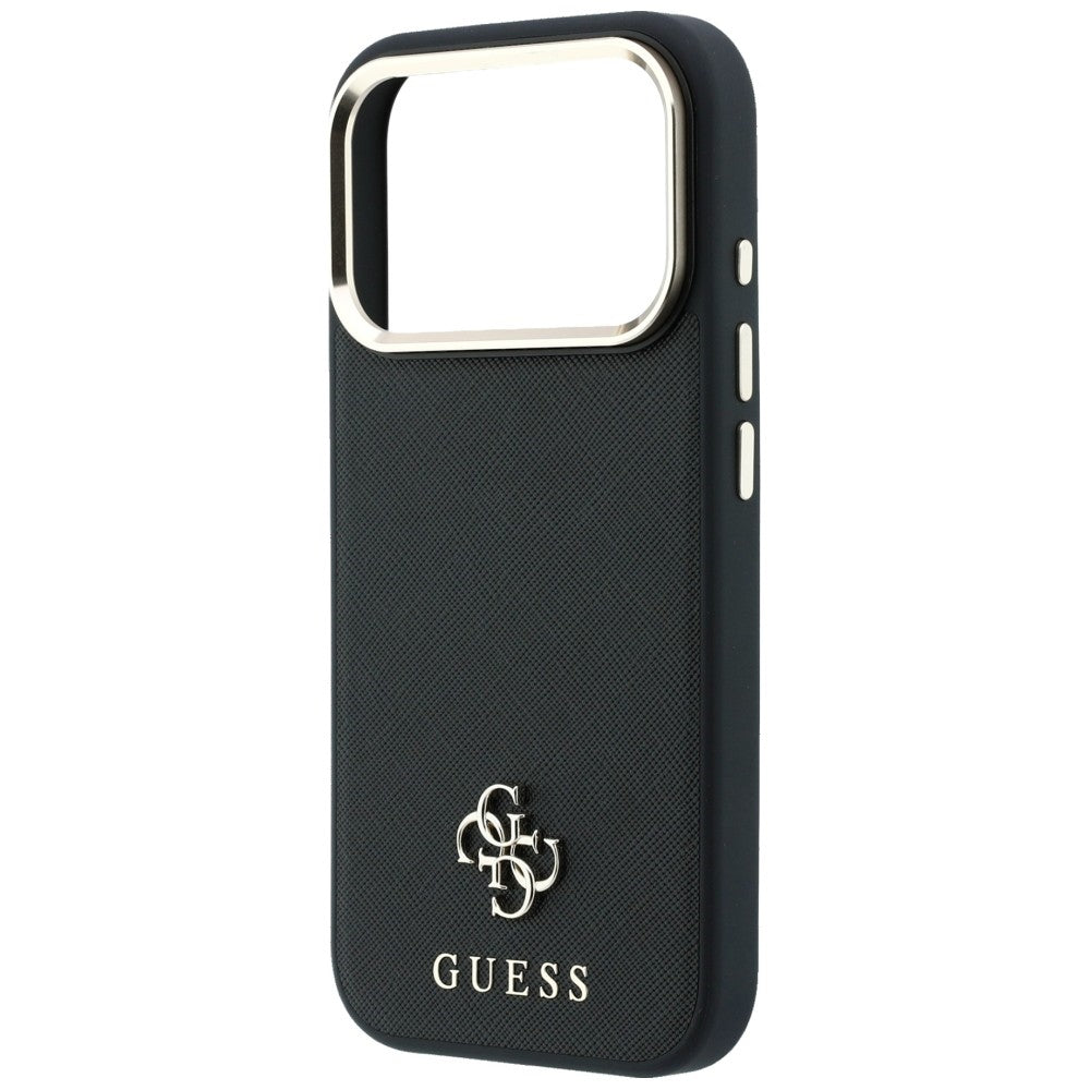 MagSafe-kuori Apple iPhone 18 Pro / 17 Pro:lle, Guess, Saffiano Small 4G Classic, Musta