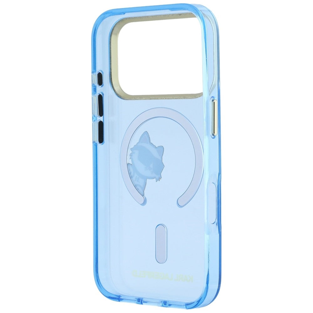MagSafe-kuori Apple iPhone 18 Pro / 17 Pro:lle, Karl Lagerfeld, IML Peekaboo Print Metallikehys, Sininen