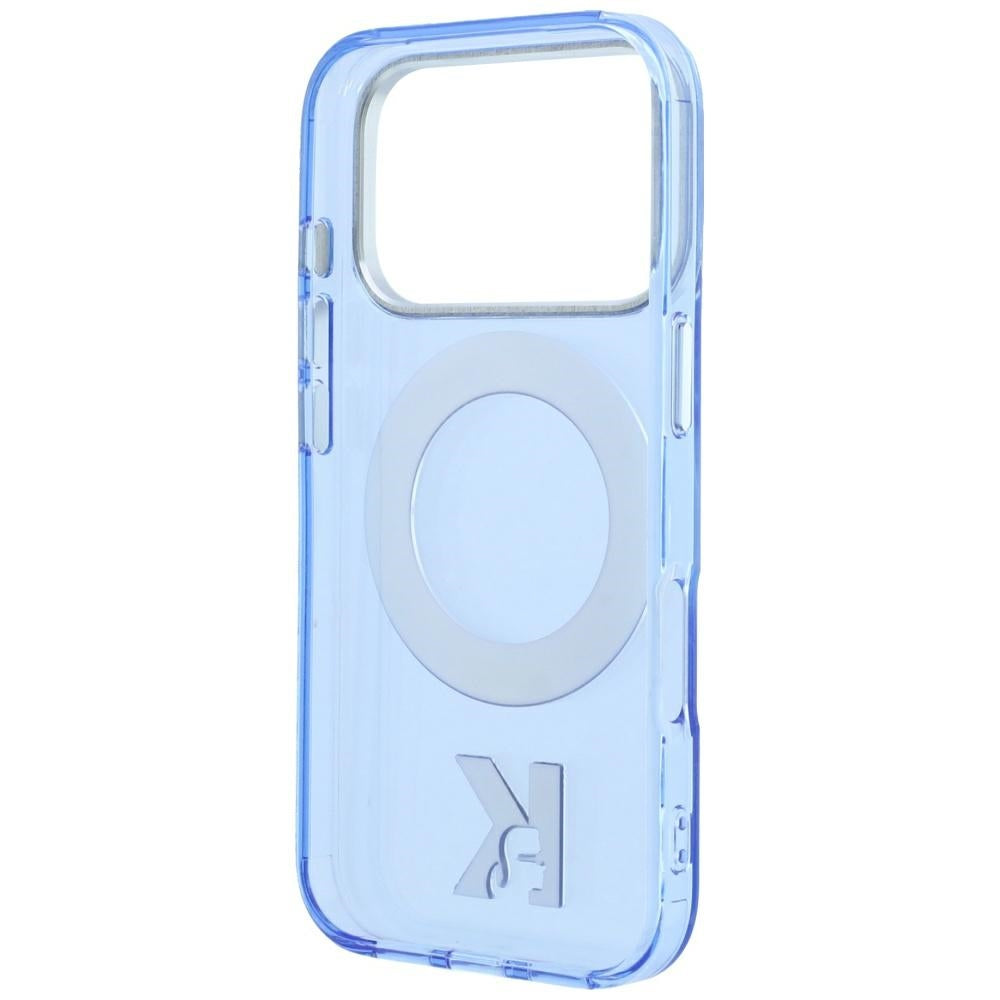 MagSafe-kuori Apple iPhone 18 Pro / 17 Pro:lle, Karl Lagerfeld, IML Ring Stand Kameo Metal, Sininen