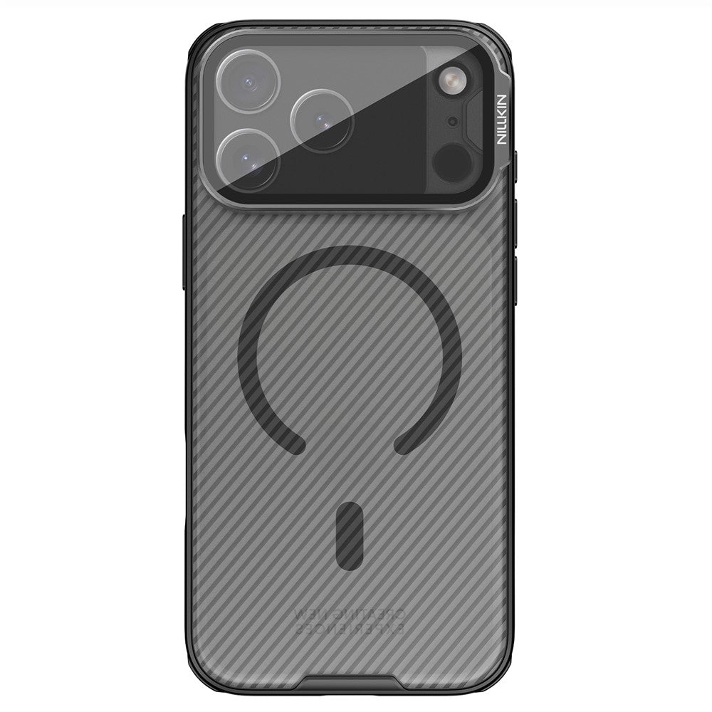 MagSafe-kuori Apple iPhone 18 Pro / 17 Pro:lle, Nillkin, CamShield Prop, Musta Läpinäkyvä