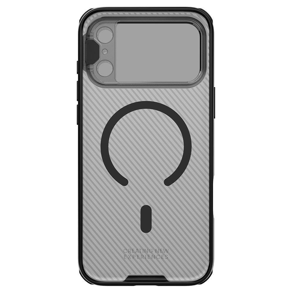 MagSafe-kuori Apple iPhone 18 Pro / 17 Pro:lle, Nillkin, CamShield Prop, Musta Läpinäkyvä