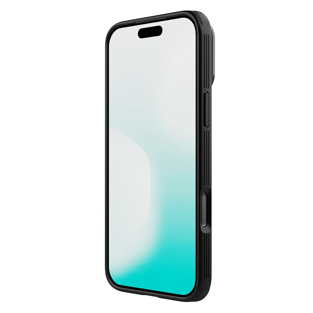 MagSafe-kuori Apple iPhone 18 Pro / 17 Pro:lle, Nillkin, CamShield Prop, Musta Läpinäkyvä