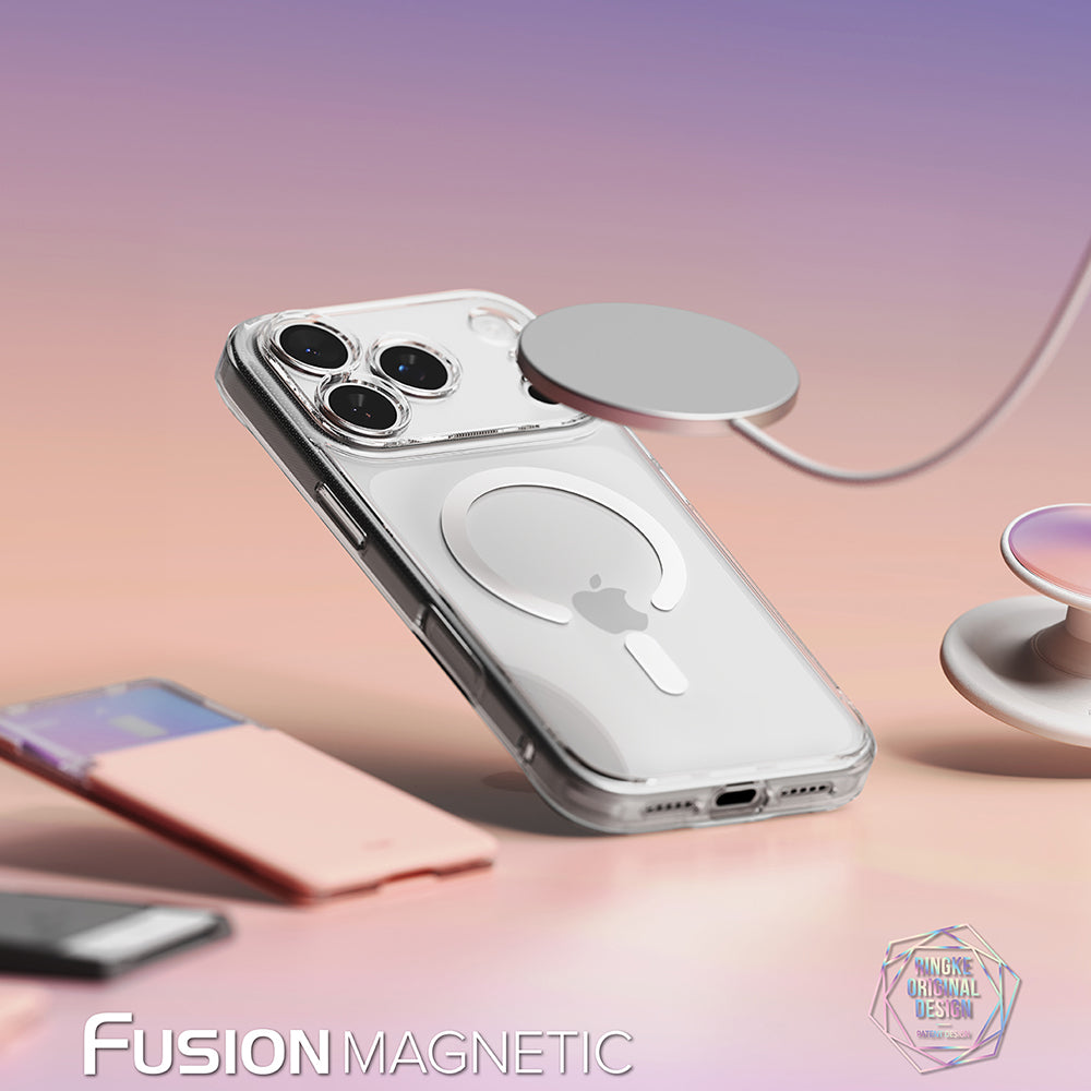MagSafe-kuori Apple iPhone 18 Pro / 17 Pro:lle, Ringke, Fusion, Läpinäkyvä