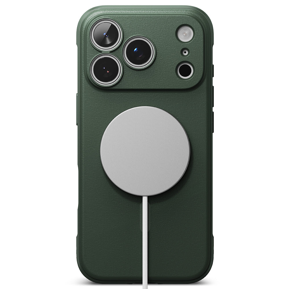 MagSafe-kuori Apple iPhone 18 Pro / 17 Pro:lle, Ringke, Onyx, Tummanvihreä