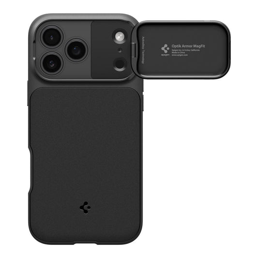 MagSafe-kuori Apple iPhone 18 Pro / 17 Pro:lle, Spigen, Optik Armor, Musta ACS09953