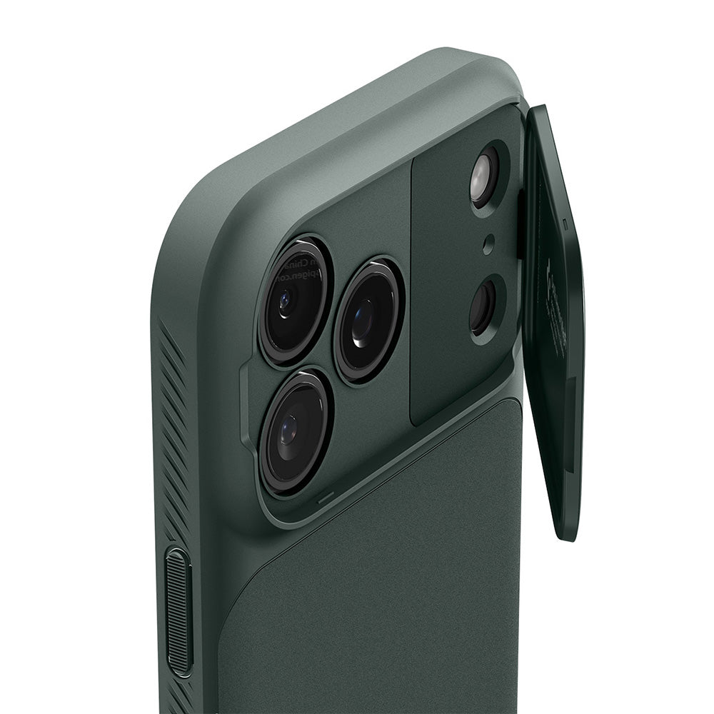 MagSafe Case for Apple iPhone 18 Pro / 17 Pro, Spigen, Optik Armor, Green ACS09954