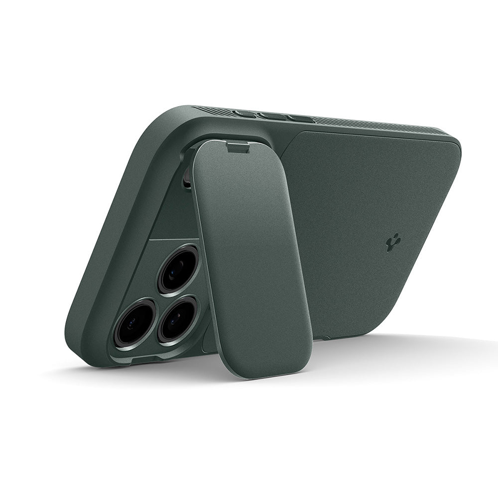 MagSafe Case for Apple iPhone 18 Pro / 17 Pro, Spigen, Optik Armor, Green ACS09954