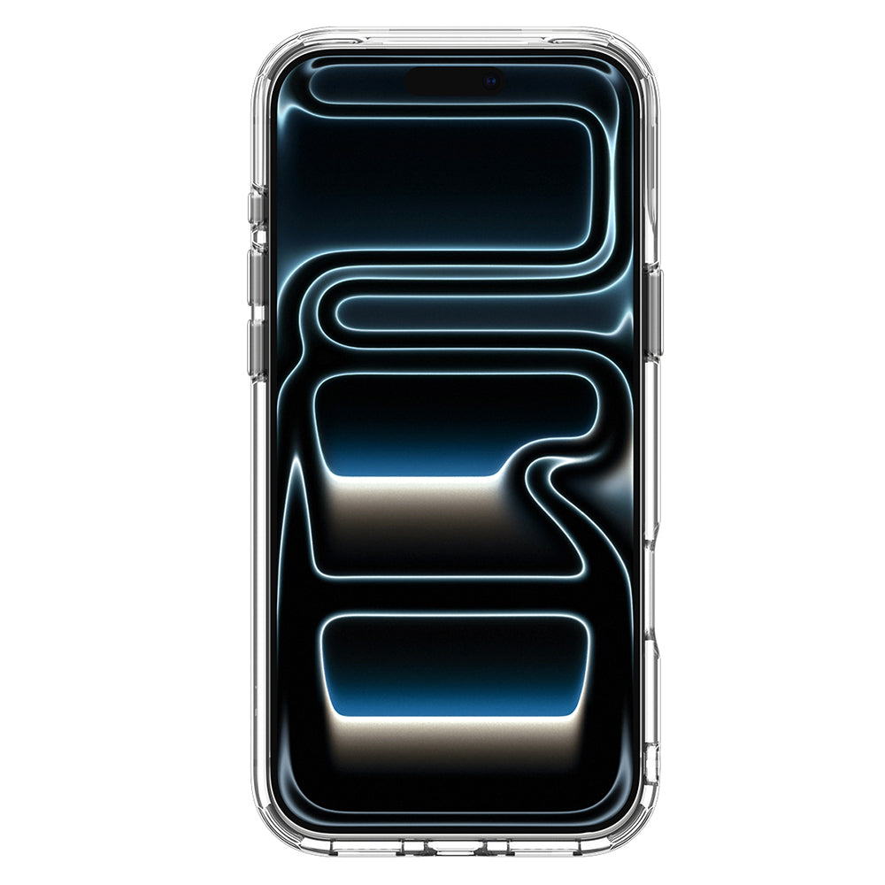 MagSafe-kuori Apple iPhone 18 Pro / 17 Pro:lle, Spigen, Ultra Hybrid Optik S, Hopeanvärinen Läpinäkyvä ACS11921