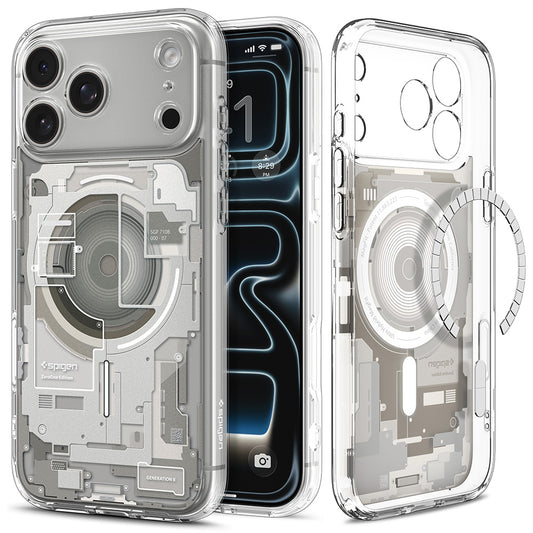 MagSafe-kuori Apple iPhone 18 Pro / 17 Pro:lle, Spigen, Ultra Hybrid Zero One, beige ACS12164