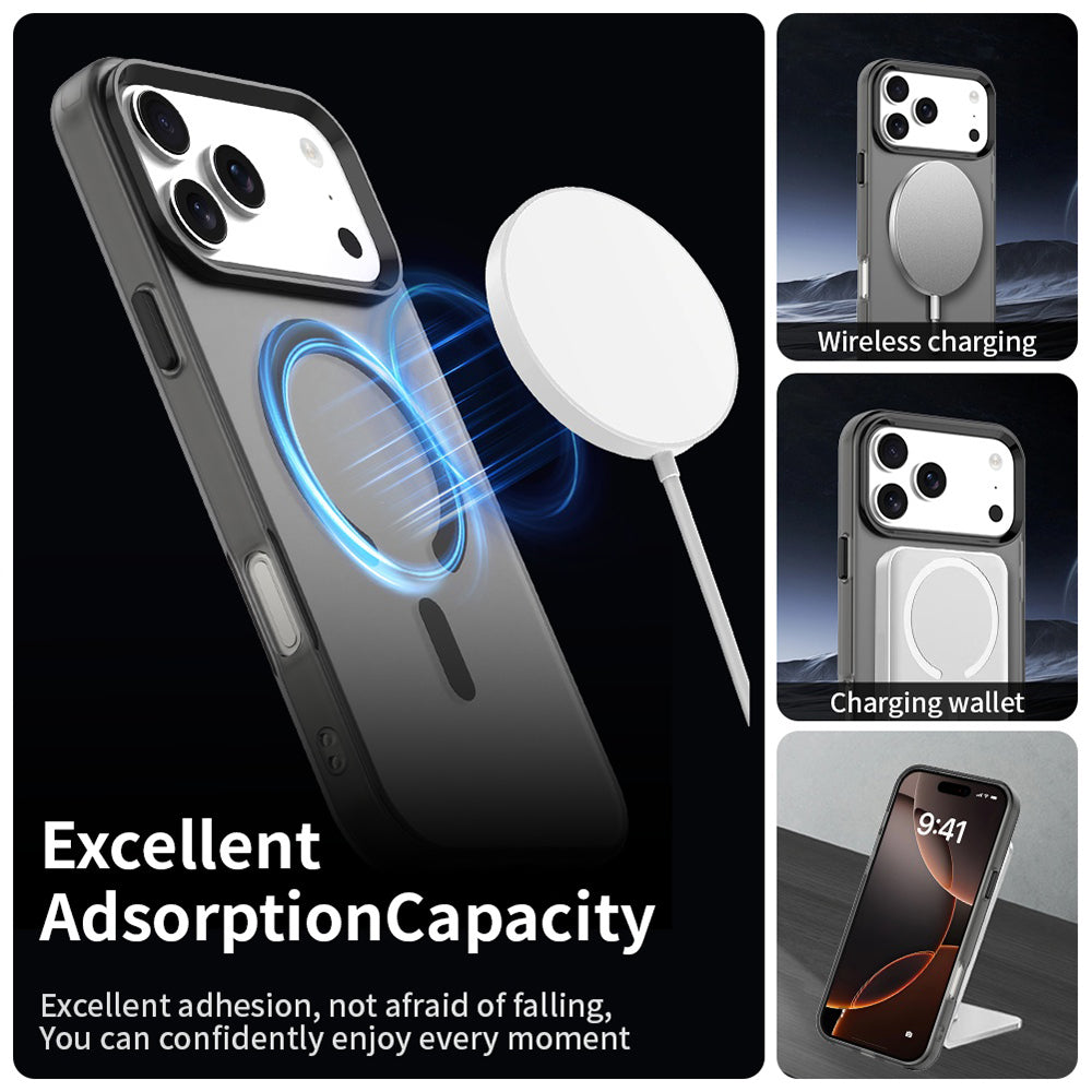 MagSafe-kuori Apple iPhone 18 Pro / 17 Pro:lle, Techsuit, CandyCase, Musta