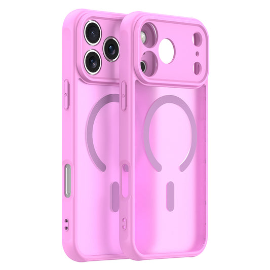 MagSafe-kuori Apple iPhone 18 Pro / 17 Pro:lle, Techsuit, HaloFrost II, Vaaleanpunainen