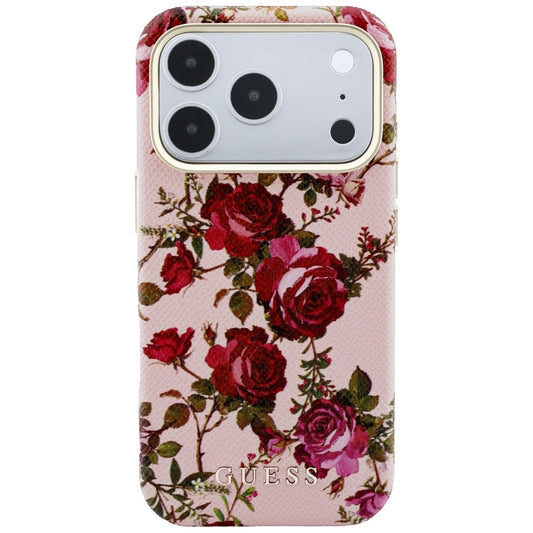 MagSafe-kuori Apple iPhone 18 Pro Max / 17 Pro Max -puhelimelle, Guess, Blossom Roses Print, vaaleanpunainen