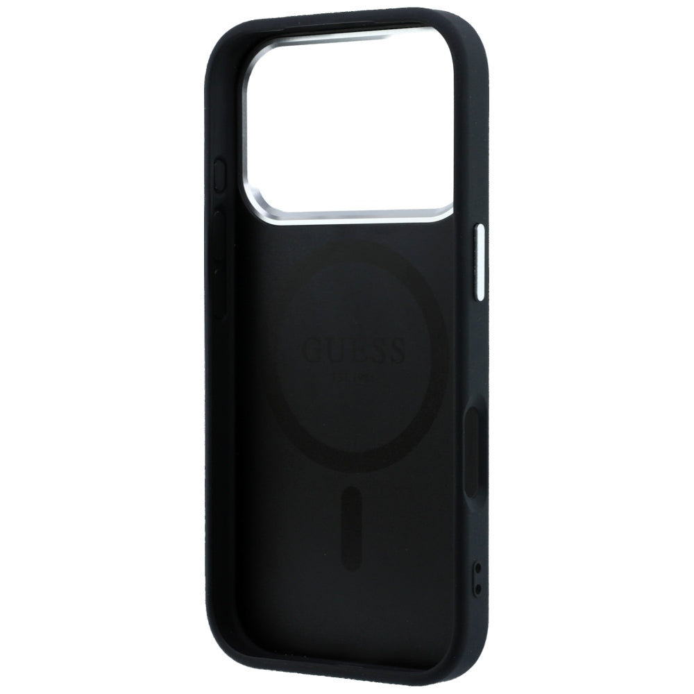 MagSafe-kuori Apple iPhone 18 Pro Max / 17 Pro Max, Guess, Karkea kolmion logo, Musta