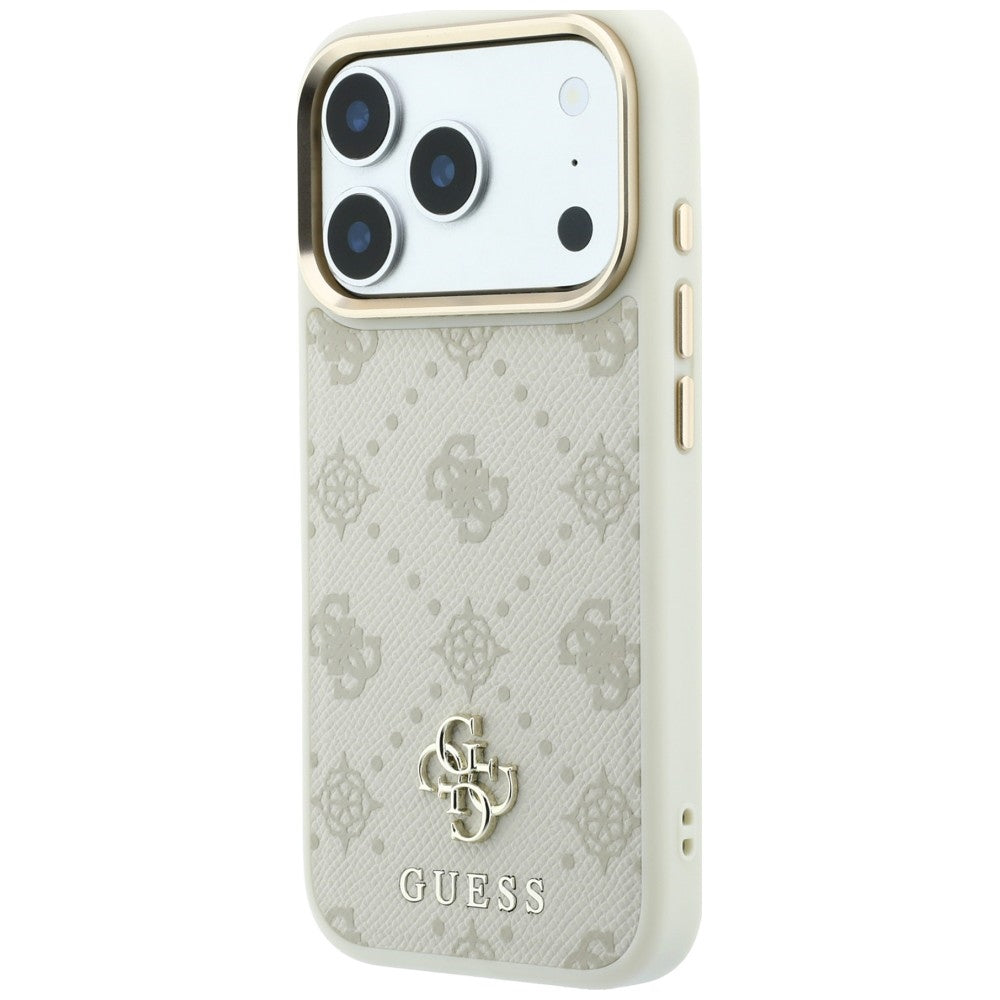 MagSafe-kuori Apple iPhone 18 Pro Max / 17 Pro Max, Guess, Peony 4G Pieni logo, Beige