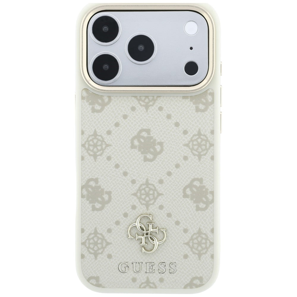 MagSafe-kuori Apple iPhone 18 Pro Max / 17 Pro Max, Guess, Peony 4G Pieni logo, Beige