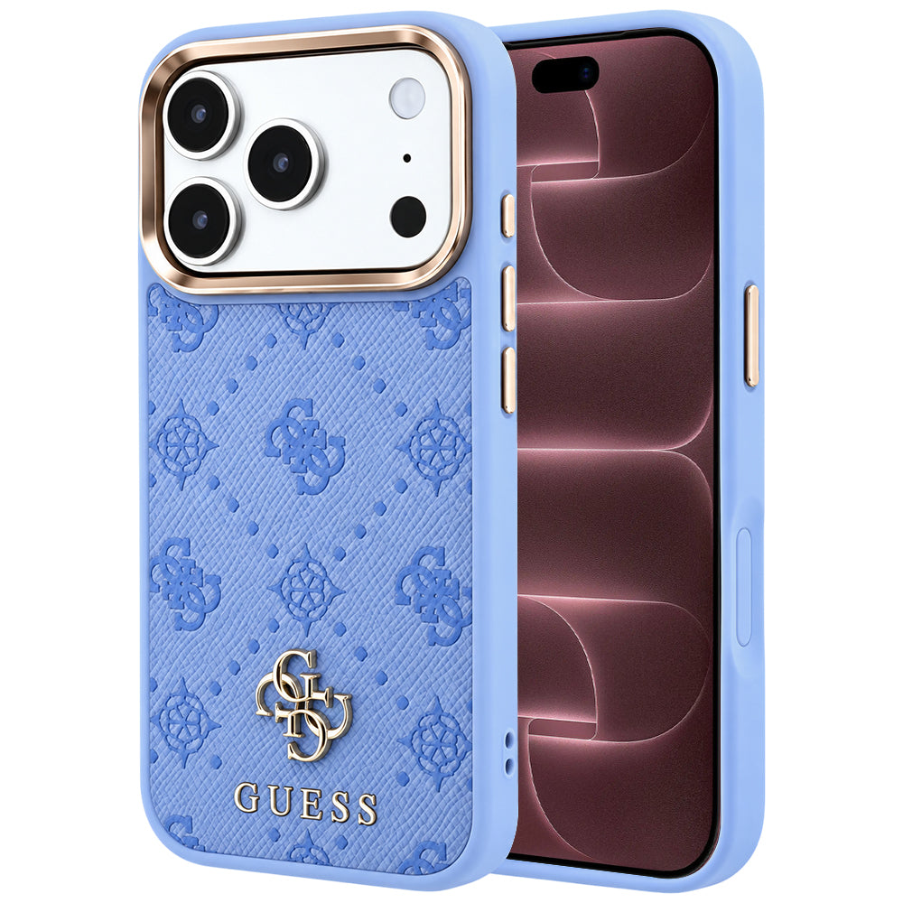 MagSafe-kuori Apple iPhone 18 Pro Max / 17 Pro Max, Guess, Peony 4G Small Logo, Sininen