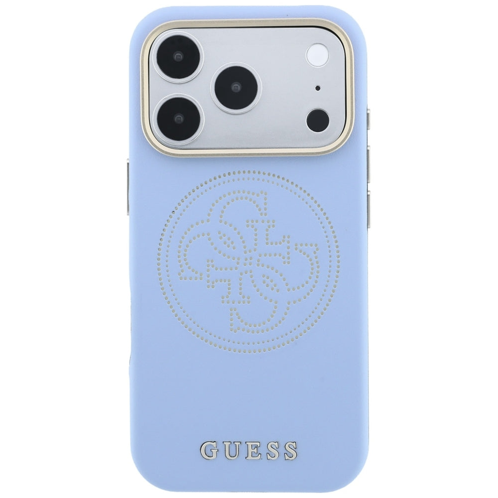 MagSafe-kuori Apple iPhone 18 Pro Max / 17 Pro Max, Guess, Perforated 4G, Bleu
