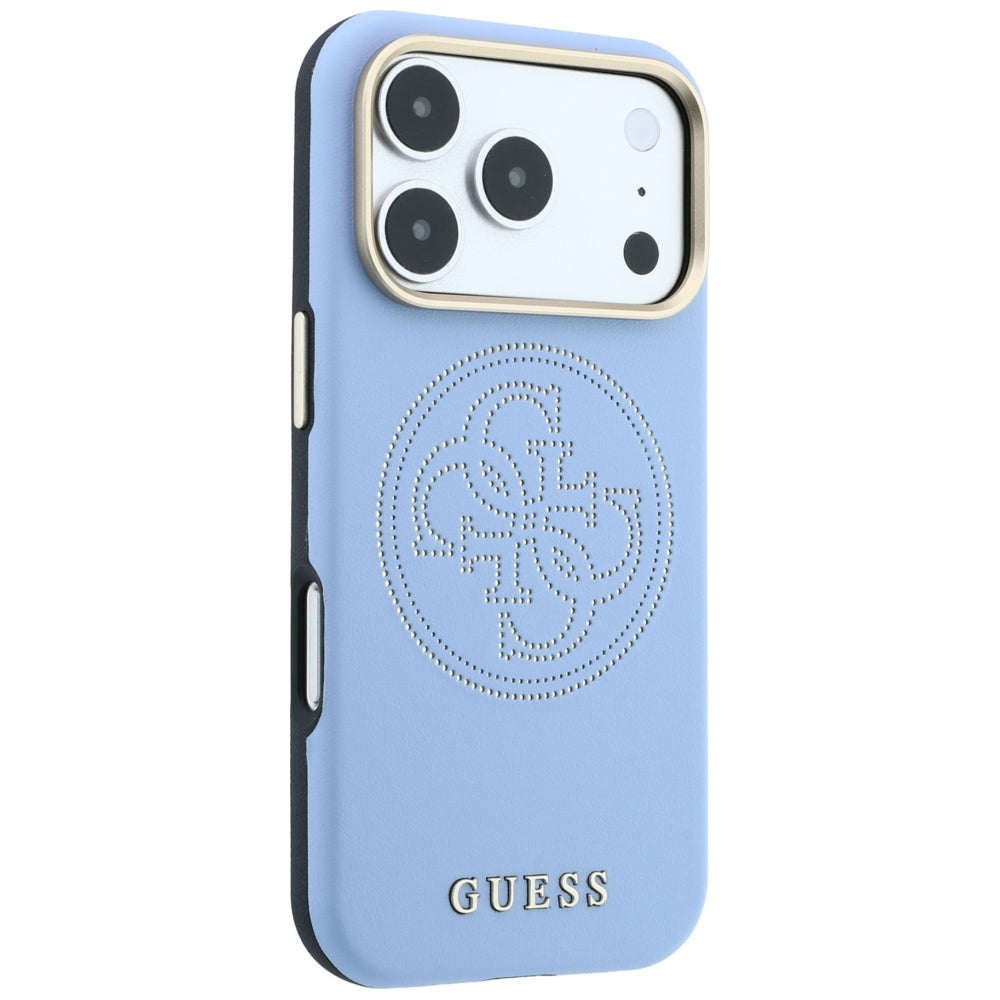 MagSafe-kuori Apple iPhone 18 Pro Max / 17 Pro Max, Guess, Perforated 4G, Bleu