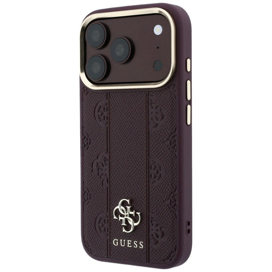 MagSafe-kuori Apple iPhone 18 Pro Max / 17 Pro Max, Guess, Raidallinen Pioni 4G, Viininpunainen