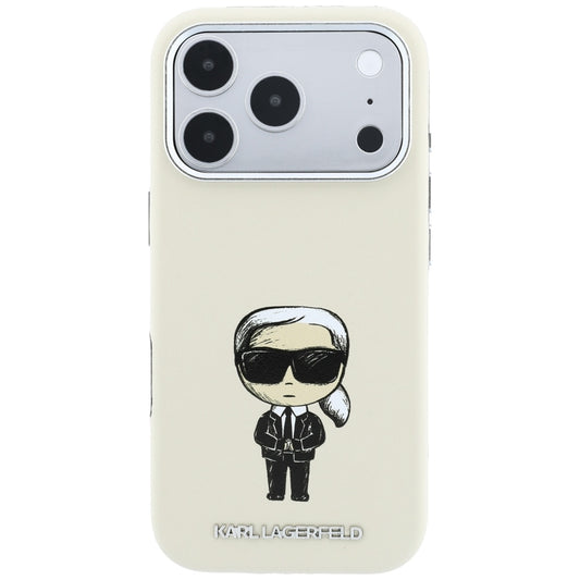 MagSafe-kuori Apple iPhone 18 Pro Max / 17 Pro Max, Karl Lagerfeld, Ikonik Sketch, Beige