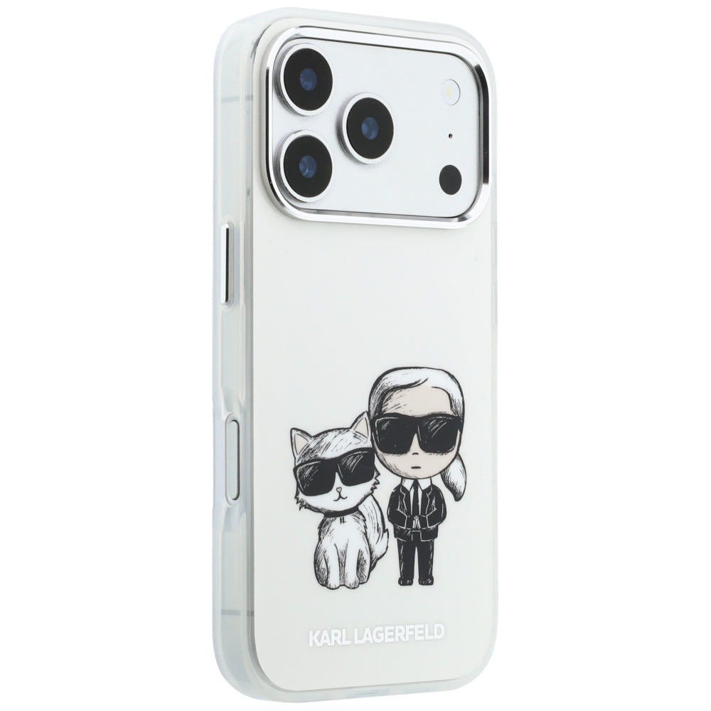 MagSafe-kuori Apple iPhone 18 Pro Max / 17 Pro Max, Karl Lagerfeld, IML KC Bodies Sketch Print, beige