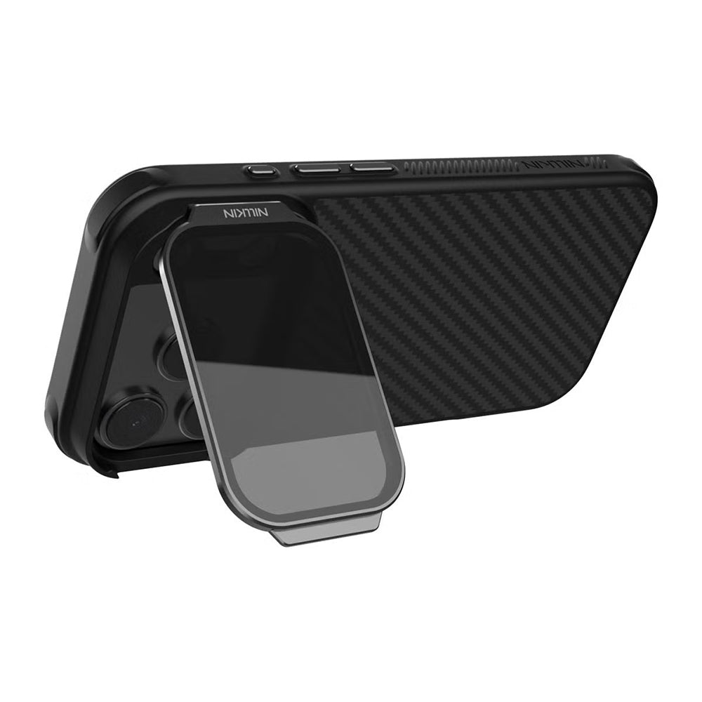 MagSafe-kuori Apple iPhone 18 Pro Max / 17 Pro Max, Nillkin, CarboProp läpinäkyvällä mustalla linssinsuojalla, musta