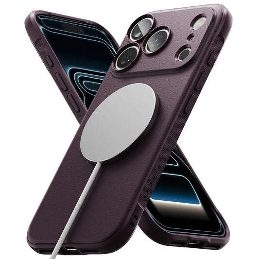 MagSafe-kuori Apple iPhone 18 Pro Max / 17 Pro Max -puhelimelle, Ringke, Onyx, tummanviininpunainen