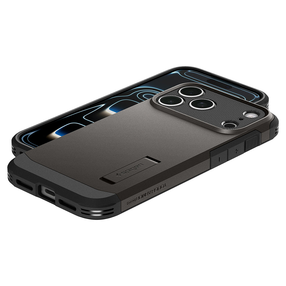 MagSafe-kuori Apple iPhone 18 Pro Max / 17 Pro Max, Spigen, Tough Armor T, Harmaa ACS12137