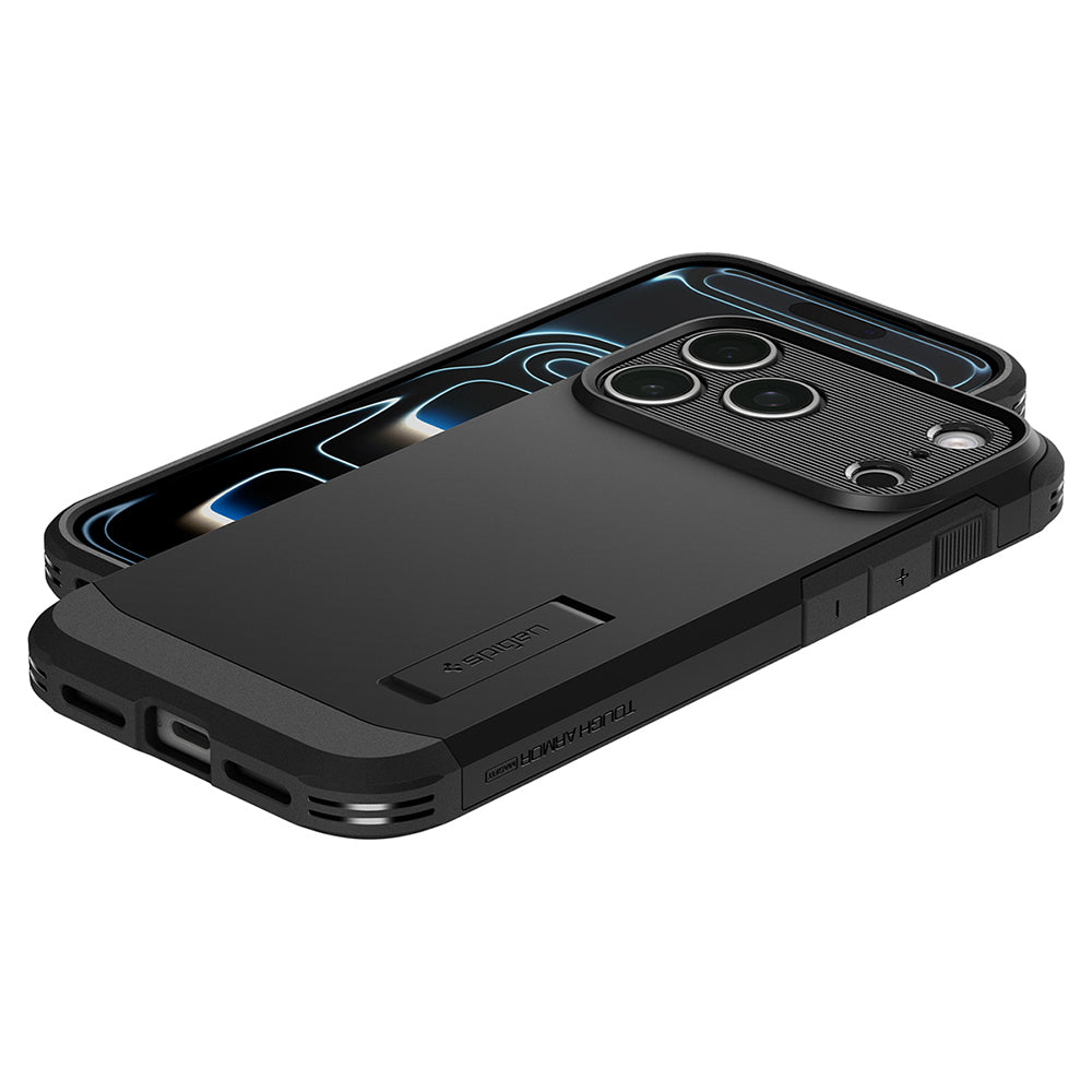 MagSafe-kuori Apple iPhone 18 Pro Max / 17 Pro Max, Spigen, Tough Armor T, Musta ACS12136
