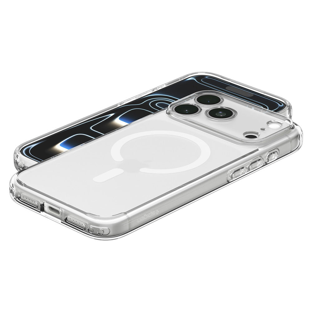 MagSafe-kuori Apple iPhone 18 Pro Max / 17 Pro Max, Spigen, Ultra Hybrid, Valkoinen satiini ACS12124
