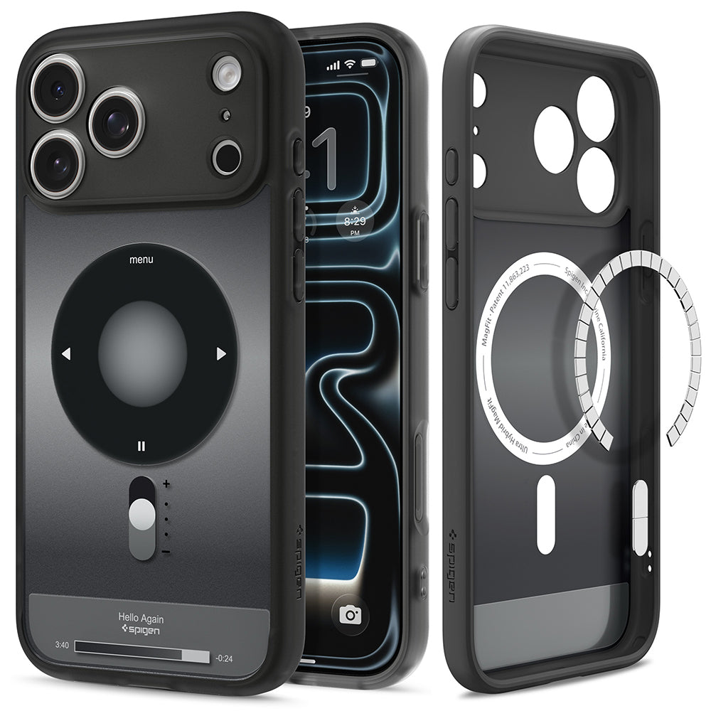 MagSafe-kuori Apple iPhone 18 Pro Max / 17 Pro Max, Spigen, Ultra Hybrid Classic, Musta ACS12131