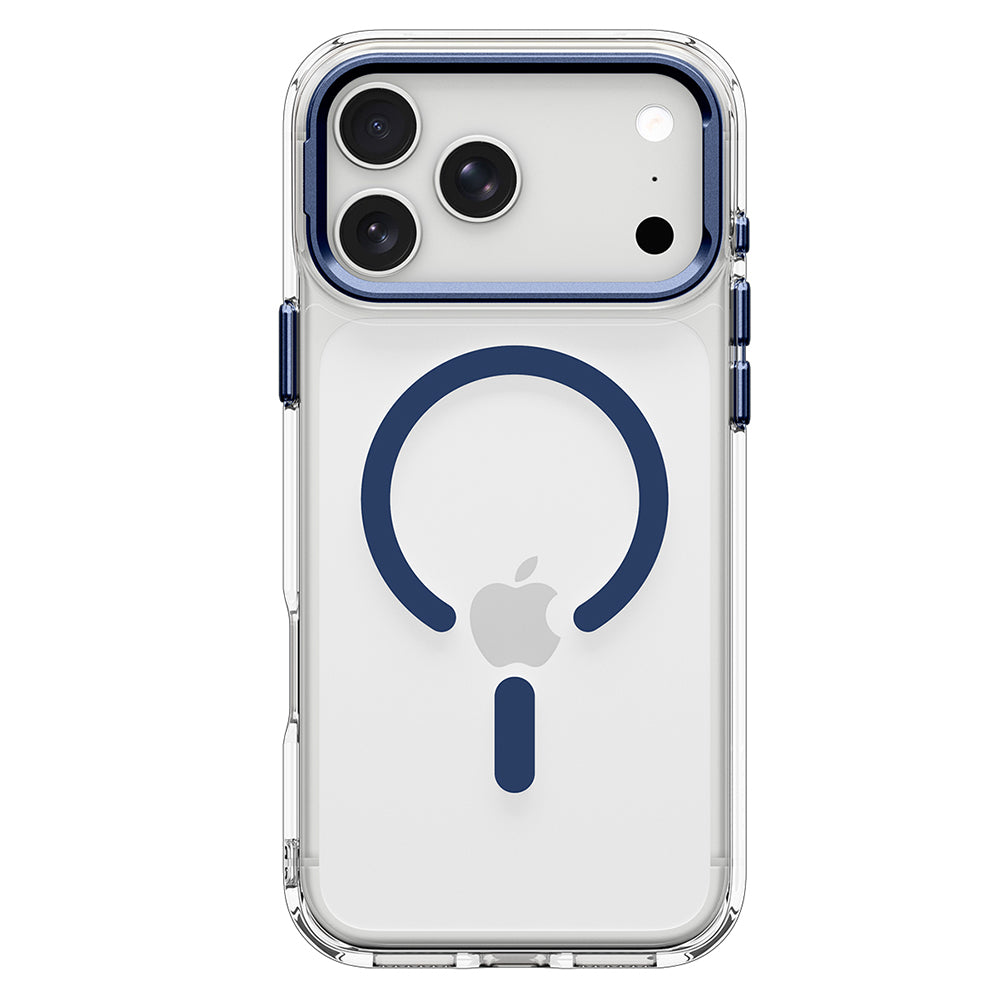 MagSafe-kuori Apple iPhone 18 Pro Max / 17 Pro Max, Spigen, Ultra Hybrid Optik S, Läpinäkyvä Laivastonsininen ACS11909