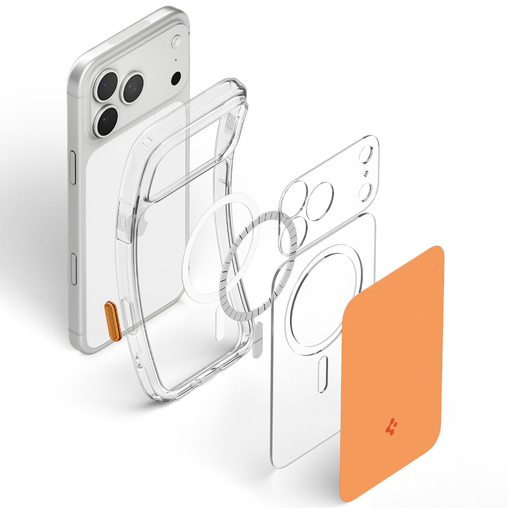 MagSafe-kuori Apple iPhone 18 Pro Max / 17 Pro Max, Spigen, Ultra Hybrid T, Oranssi ACS12133