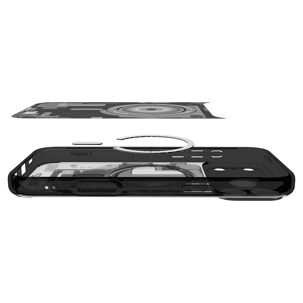 MagSafe-kuori Apple iPhone 18 Pro Max / 17 Pro Max, Spigen, Ultra Hybrid Zero One, Musta ACS12128
