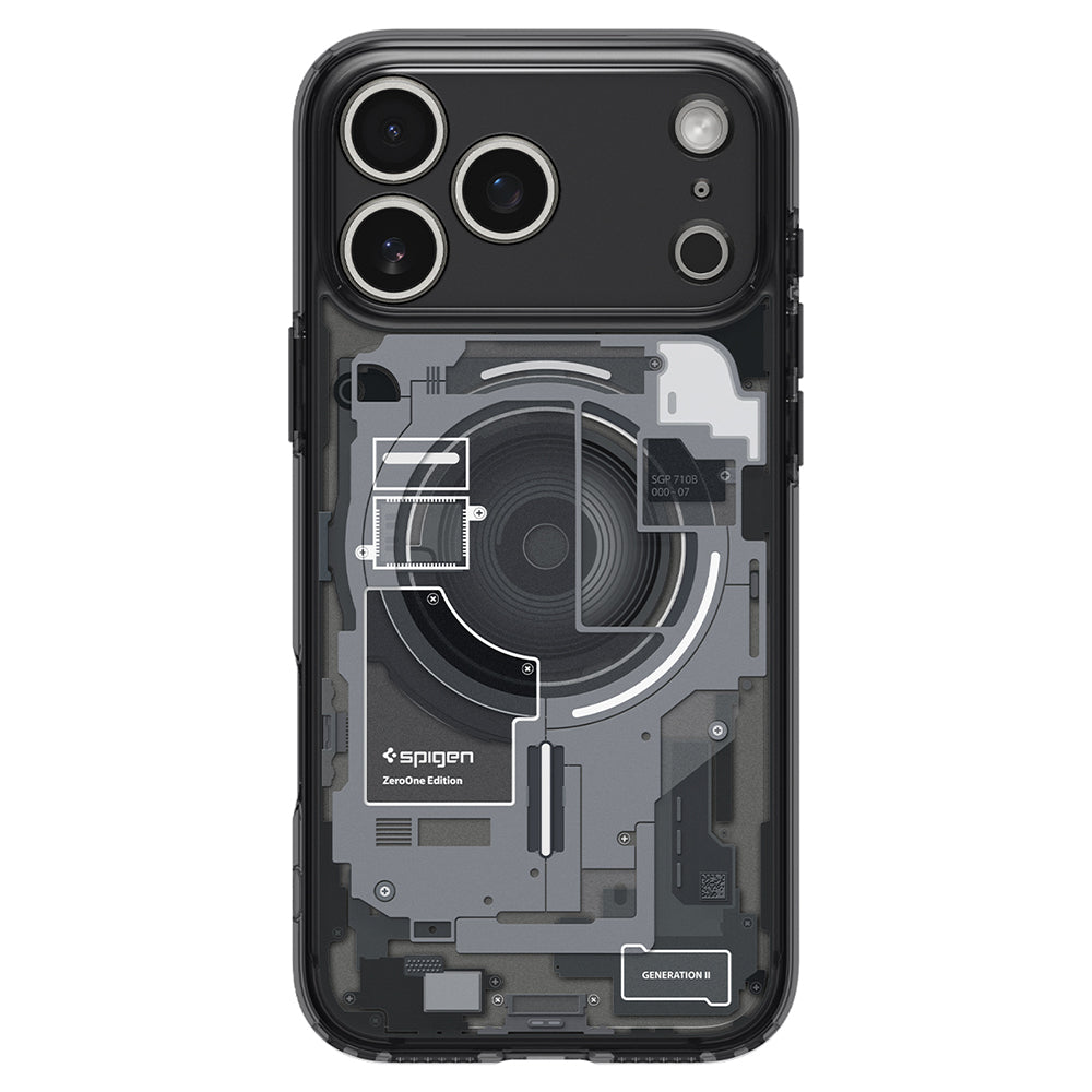 MagSafe-kuori Apple iPhone 18 Pro Max / 17 Pro Max, Spigen, Ultra Hybrid Zero One, Musta ACS12128