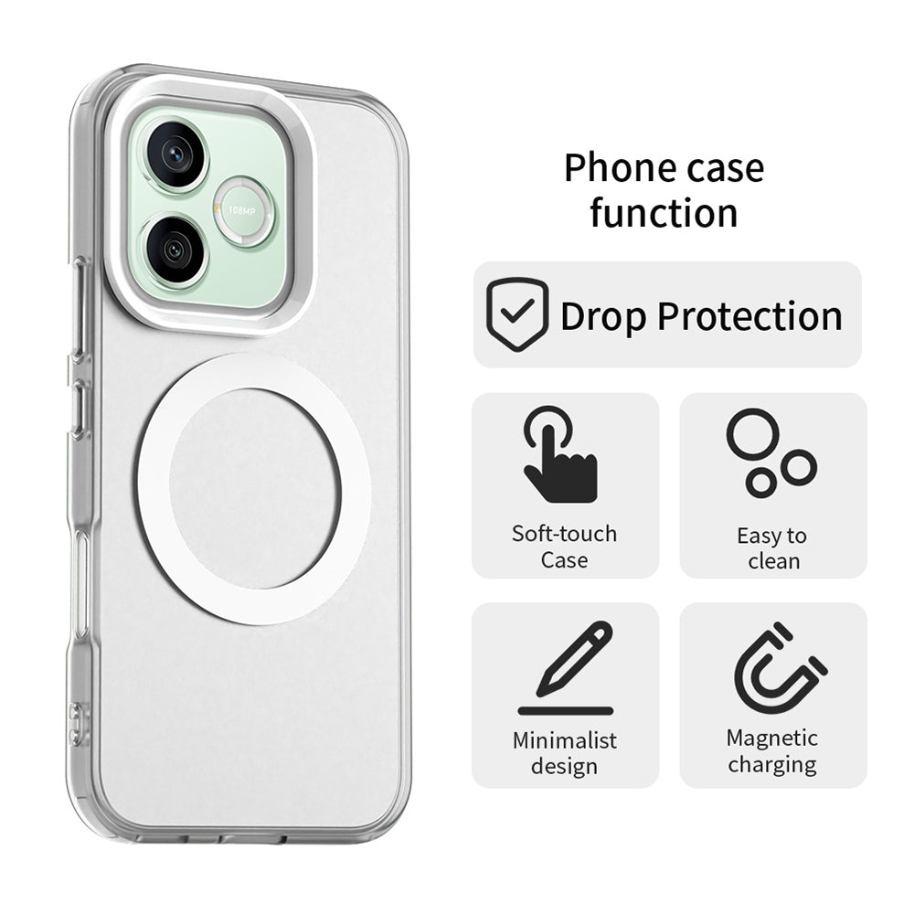 MagSafe-kuori Honor 600 Lite -puhelimelle, Techsuit, CandyCase, Valkoinen