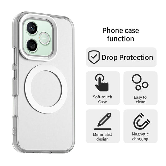 MagSafe-kuori Honor 600 Lite -puhelimelle, Techsuit, CandyCase, Valkoinen