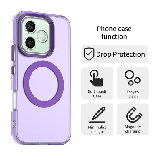 MagSafe-kuori Honor 600 Lite -puhelimelle, Techsuit, CandyCase, Violetti
