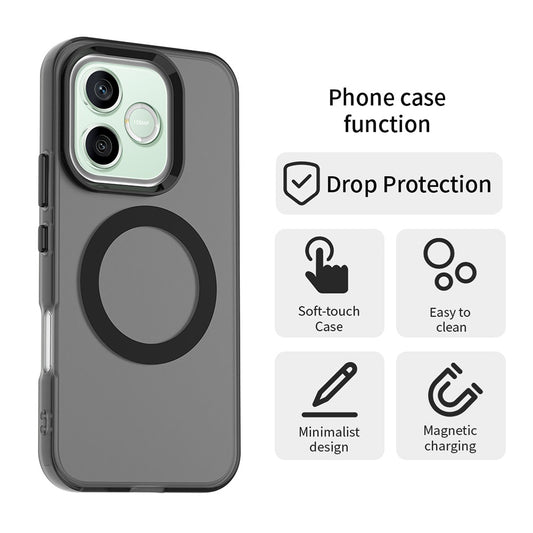 MagSafe-kuori Honor 600 Litelle, Techsuit, CandyCase, Musta