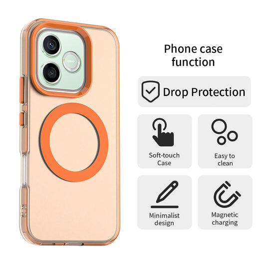 MagSafe-kuori Honor 600 Litelle, Techsuit, CandyCase, Oranssi