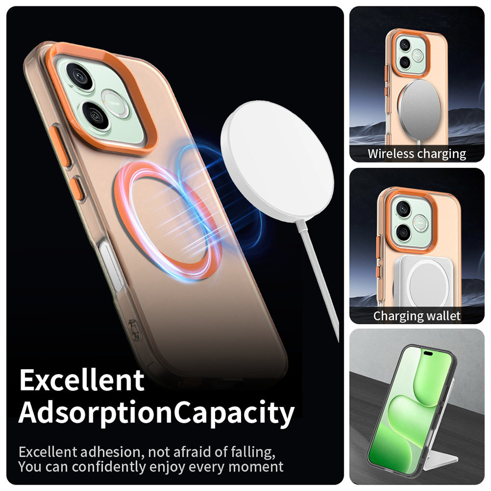 MagSafe-kuori Honor 600 Litelle, Techsuit, CandyCase, Oranssi