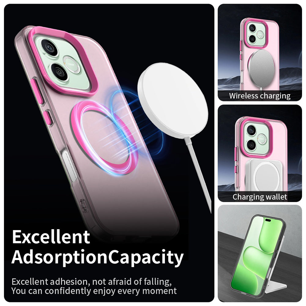 MagSafe-kuori Honor 600 Pro / 600:lle, Techsuit, CandyCase, Vaaleanpunainen