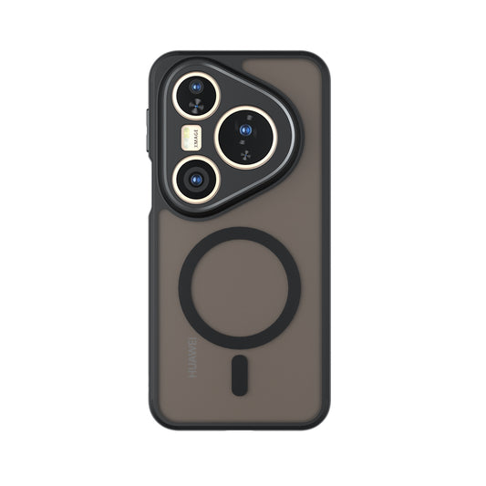 MagSafe-kuori Huawei Pura 80 Ultra -puhelimelle, Techsuit, PureFrost, satiinimusta