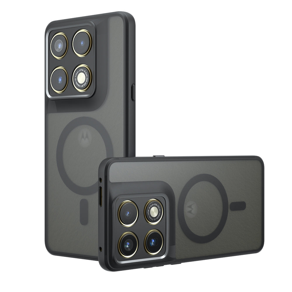 MagSafe-kuori Motorola Edge 70 Pro:lle, Techsuit, PureFrost, satiinimusta