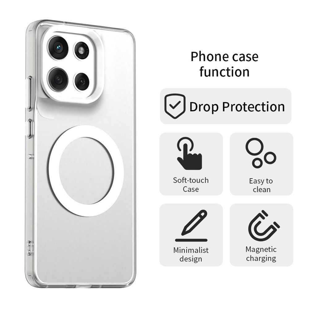 MagSafe-kotelo Motorola Moto G86:lle, Techsuit, CandyCase, Valkoinen