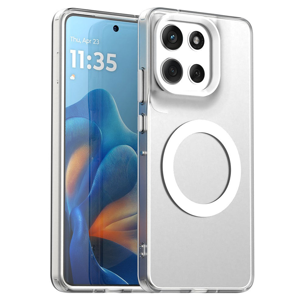 MagSafe-kotelo Motorola Moto G86:lle, Techsuit, CandyCase, Valkoinen